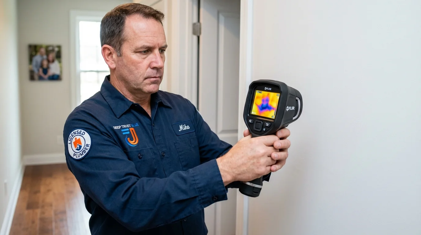 Thermal imaging leak detection by Johns Plumbing LLC in Myersville